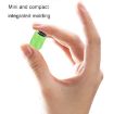 Luminous Car Motorcycle Tire Valve Caps 4pcs - Green White Skull - 5