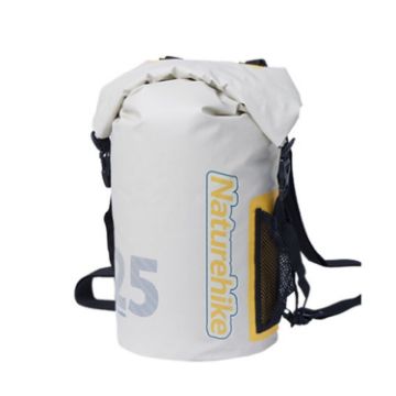 Naturehike 25L Waterproof Bag Dry Wet Separate Shoulder Pack - White - 1
