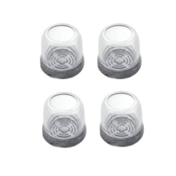 Large Round Transparent Table & Chair Leg Covers - 4pcs Set, Non-Slip, Quiet - 1