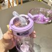 Portable 650ml Green Bouncing Straw Cup - Large Capacity, Drop Resistant - 5