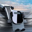 Black Telescopic Car Suction Cup Dashboard Phone Holder - Auto Lock - 5