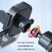Black Telescopic Car Suction Cup Dashboard Phone Holder - Auto Lock - 8