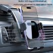 Black Telescopic Car Suction Cup Dashboard Phone Holder - Auto Lock - 9