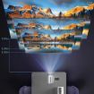 TS-6 Android 11 WiFi6 4K Mini Projector with Hidden Lift Gimbal (White) - 4