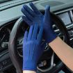 Men's Half Finger Black Ice Silk Gloves - Breathable Anti-UV for Cycling - 9