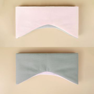 Dual-use Double-sided Eye Mask Earmuffs Noise Reduction (Pink+Gray) - 1