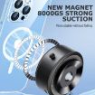 AIMITE M8 Silver Car Phone Holder with Vacuum Suction & Magnetic Support - 4