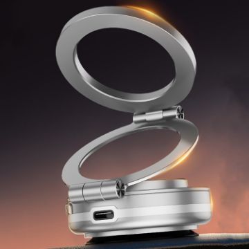 AIMITE C2 Car Vacuum Magnetic Rotatable Phone Holder - Silver - 1