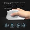 ZELOTES F36 Ergonomic Vertical Mouse, 9-Keys, Dual Bluetooth + 2.4G, White - 4