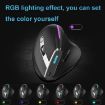 ZELOTES F36 Ergonomic Vertical Mouse, 9-Keys, Dual Bluetooth + 2.4G, White - 6