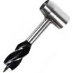 Gray Outdoor Camping Survival Drill Bit & Wood Chopping Tool - 2