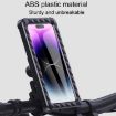 Waterproof Bicycle Phone Bracket - Fixed Rotatable Rearview Mirror Model - 5