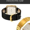 SKMEI Silver Steel Band Men's Square Electronic Watch - Multi-function Display - 5