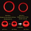 10pcs Red Waterproof Dustproof Bike Seatpost Covers 25-30mm - 5