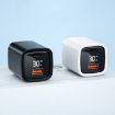 CYKE K02 30W PD+QC3.0 Fast Charger with Digital Display - US Plug, Black - 2