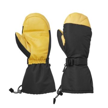 Unisex Winter Ski Snow Gloves - Abalone Yellow (L) for Outdoor Sports - 1
