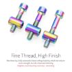 Bicycle Titanium Alloy Seat Post Locking Screws M6x30 Colorful - 7