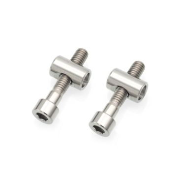 Titanium Alloy Bicycle Seat Post Locking Screws M6x30 - Color: Titanium - 1