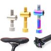 Titanium Alloy Bicycle Seat Post Locking Screws M6x30 - Color: Titanium - 2