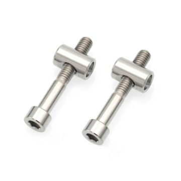 Titanium Alloy Bicycle Seat Post Locking Screws M6x40 - Color: Titanium - 1