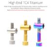 Titanium Alloy Bicycle Seat Post Locking Screws M6x40 - Color: Titanium - 5