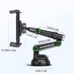 Universal Car Suction Cup Phone & Tablet Holder with Extended Tube - 2