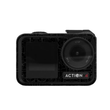 DJI Action 4 Camera Stickers AC4-09 Circuit Black Photo Frame Accessory - 1