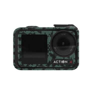DJI Action 4 Camera Stickers - AC4-16 Snake Scale Green Frame - 1