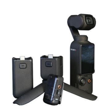 DJI Pocket 3 Camera Stickers - Anti-scratch Protective Film, Black - 1