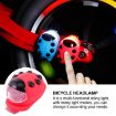 Silicone Ladybug LED Bicycle Headlight - Red Shell & Light - 3