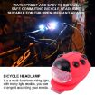 Ladybug LED Bicycle Headlight - Blue Shell, Red Light, Silicone - 5