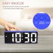 JX012 Green LED Electronic Clock: Battery & Plug-in Bedside Alarm - 7