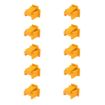 RJ45 Network Port Dust Plug Set - 10pcs Yellow Cable Protection Cover - 1