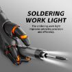 USB Digital Display Charging Soldering Iron Set, 5-Speed Temp, Orange - 3