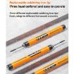 USB Digital Display Soldering Iron Set, 5-Speed Temp, 3 Heads, Gray - 4
