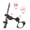 GUB PLUS21 Bike & Motorcycle Phone Holder 360 Rotating Mount Black - 5