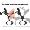 GUB PLUS21 Bike & Motorcycle Phone Holder 360 Rotating Mount Black - 6