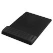 Black Rectangular Memory Foam Slow Rebound Wrist Mouse Pad - Breathable - 1