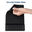 Black Rectangular Memory Foam Slow Rebound Wrist Mouse Pad - Breathable - 3