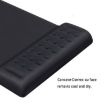 Black Rectangular Memory Foam Slow Rebound Wrist Mouse Pad - Breathable - 4