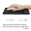 Black Rectangular Memory Foam Slow Rebound Wrist Mouse Pad - Breathable - 7