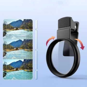 Mobile Phone 52mm CPL Filter with Lens Clip - Enhance Your Photography - 1