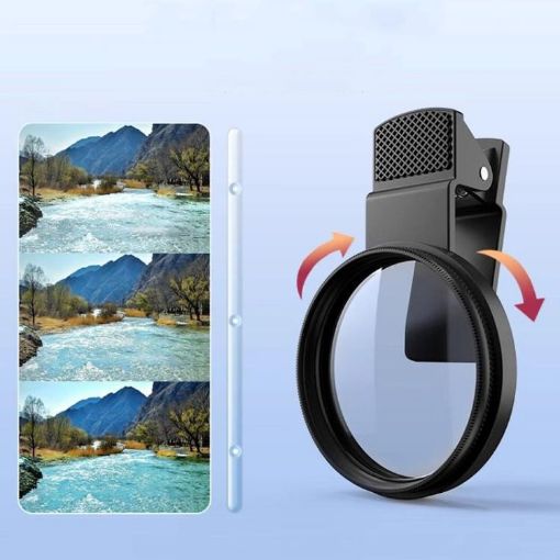 Mobile Phone 52mm CPL Filter with Lens Clip - Enhance Your Photography - 1