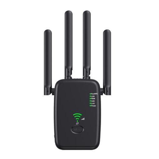 Urant U11 1200Mbps WiFi Repeater 2.4G&5.8G WPS EU Plug Black - 1