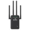Urant U9 300Mbps 2.4G WiFi Repeater Signal Amplifier WPS US Plug Black - 1