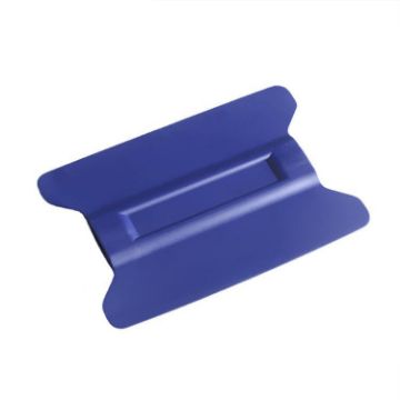 Magnet Car Film Scraper - Blue Plastic Winged Scraper Tool - 1