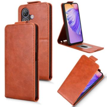 Ulefone Note 21 Brown Magnetic Flip Leather Phone Case with Buckle - 1
