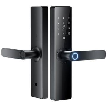 Z17 Tuya Smart WiFi Fingerprint Password Door Lock, 16cm Black - 1