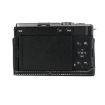 Panasonic LUMIX S9 Litchi Texture PU Leather Camera Half Case Black - 3