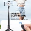 TT01 1.77m Auto Pop Open Tripod & Magnetic Remote Selfie Stick (Black) - 7